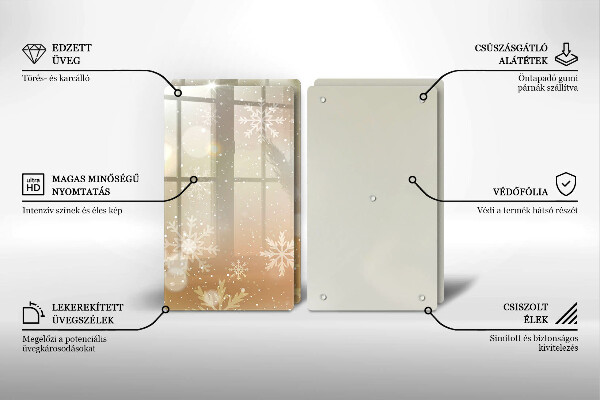 Deska do krojenia Płatki śniegu