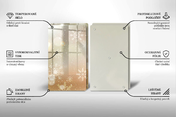 Deska do krojenia Płatki śniegu