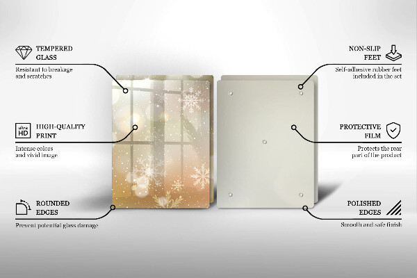 Deska do krojenia Płatki śniegu