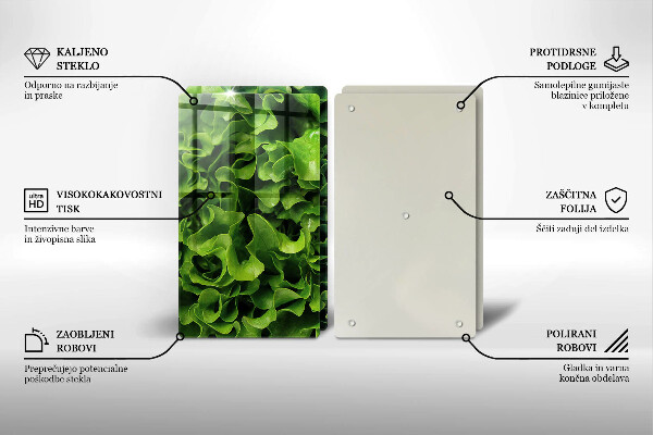 Deska do krojenia Zielone liście sałaty