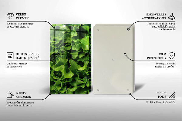 Deska do krojenia Zielone liście sałaty