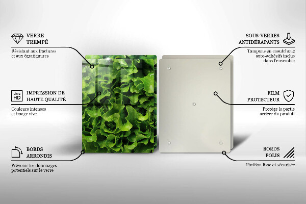 Deska do krojenia Zielone liście sałaty