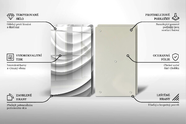 Deska do krojenia Linie geometryczne