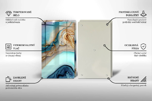 Deska do krojenia Wielokolorowy marmur