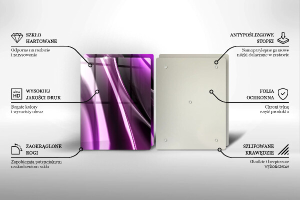 Deska do krojenia Fioletowa abstrakcja