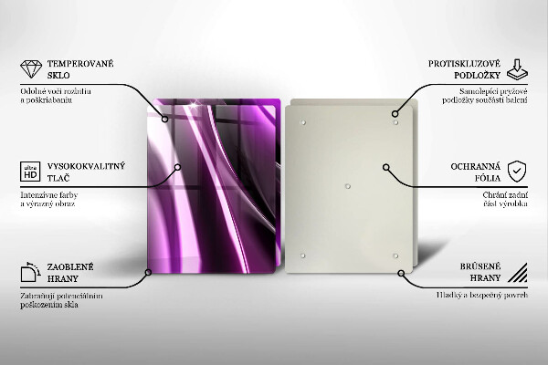 Deska do krojenia Fioletowa abstrakcja