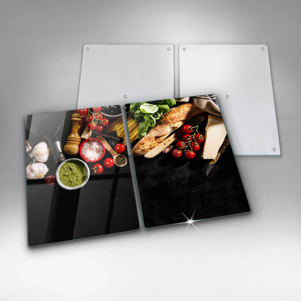 Deska do krojenia Włoskie składniki i przyprawy