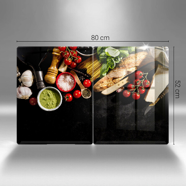 Deska do krojenia Włoskie składniki i przyprawy