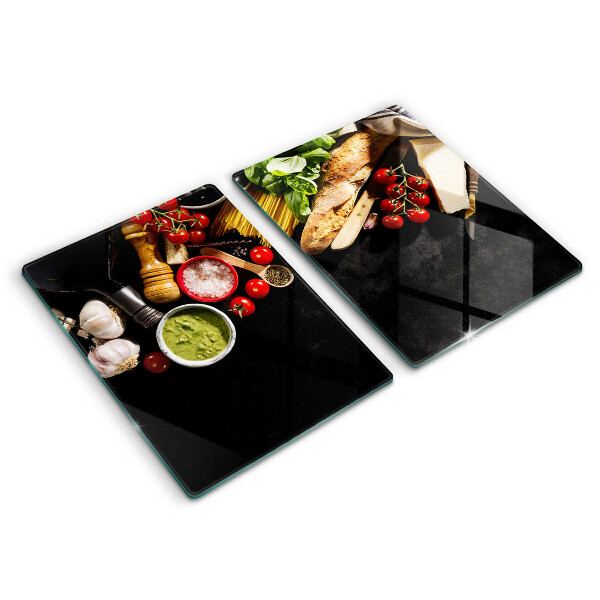 Deska do krojenia Włoskie składniki i przyprawy