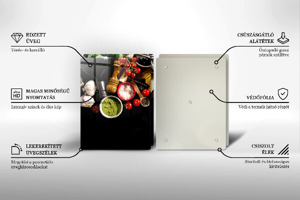 Deska do krojenia Włoskie składniki i przyprawy