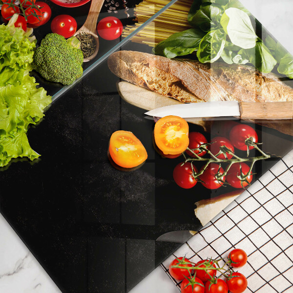 Deska do krojenia Włoskie składniki i przyprawy