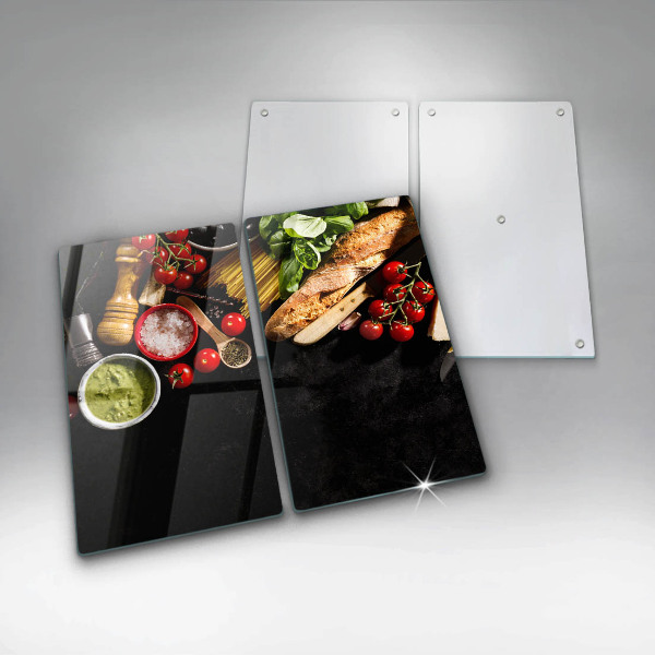 Deska do krojenia Włoskie składniki i przyprawy