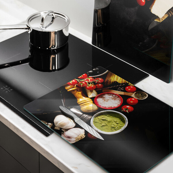 Deska do krojenia Włoskie składniki i przyprawy