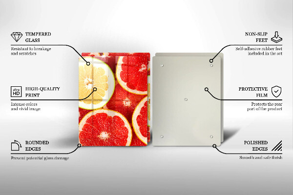 Deska do krojenia Plastry grejpfruta