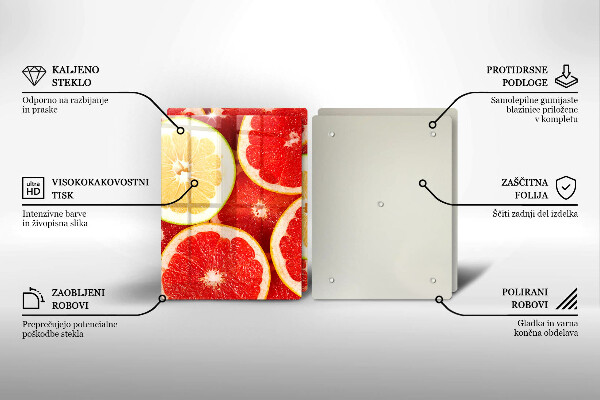 Deska do krojenia Plastry grejpfruta