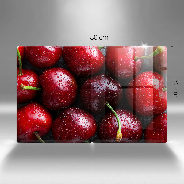 Deska do krojenia Zbliżenie na wiśnie