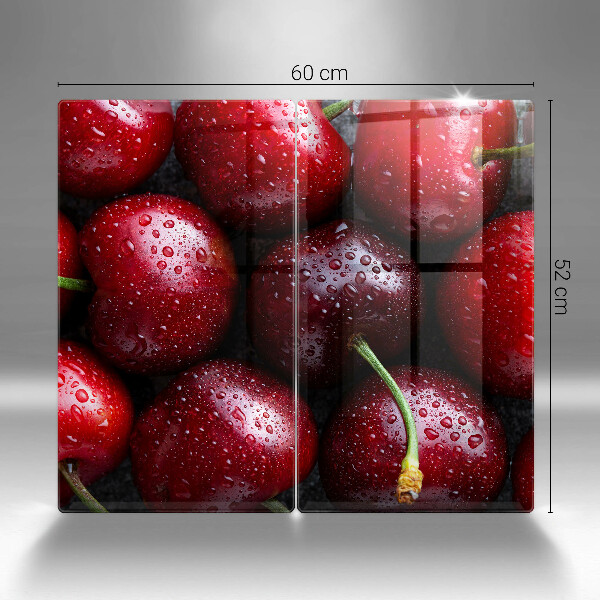 Deska do krojenia Zbliżenie na wiśnie