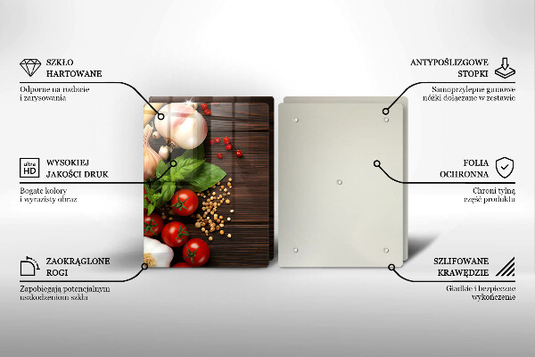 Deska do krojenia Warzywa na stole