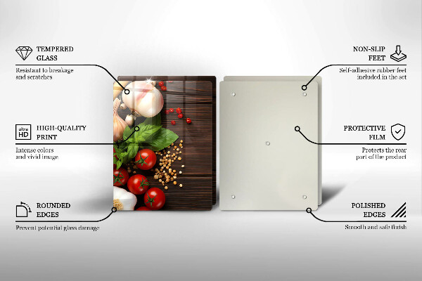 Deska do krojenia Warzywa na stole