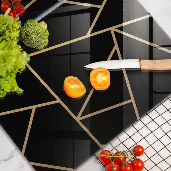 Deska do krojenia Czarna abstrakcja