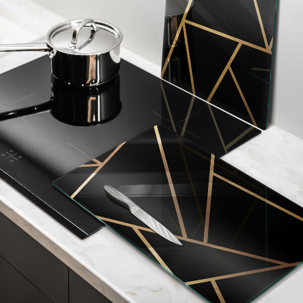 Deska do krojenia Czarna abstrakcja