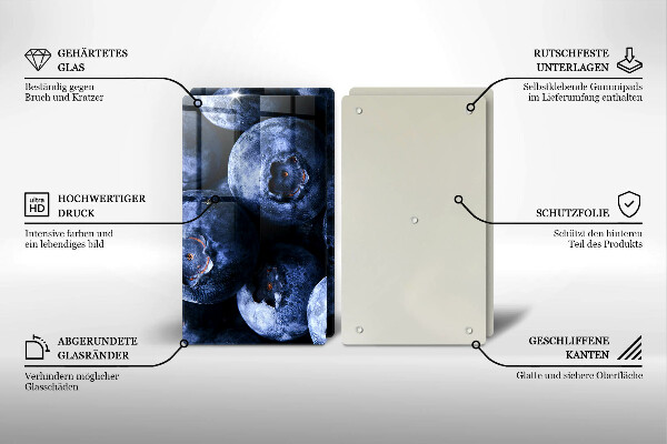 Deska do krojenia Zbliżenie na jagody