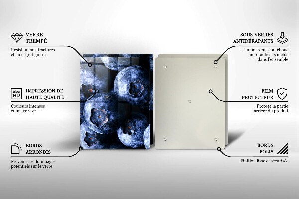 Deska do krojenia Zbliżenie na jagody