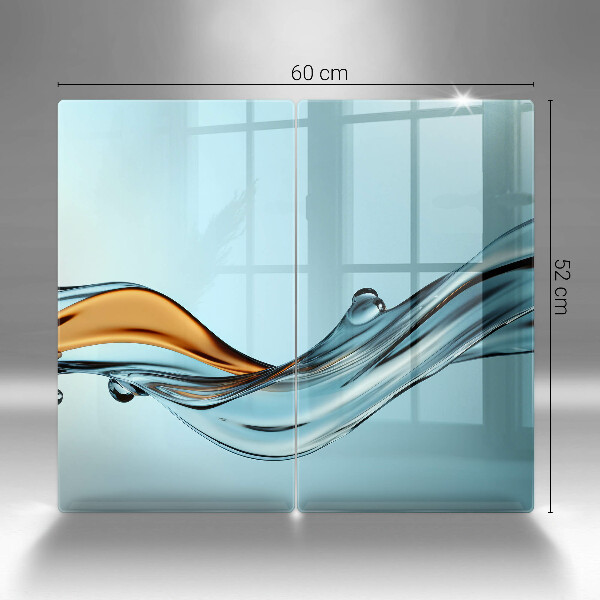 Deska do krojenia Woda na niebieskim tle