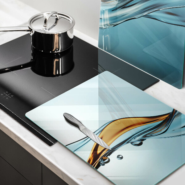 Deska do krojenia Woda na niebieskim tle