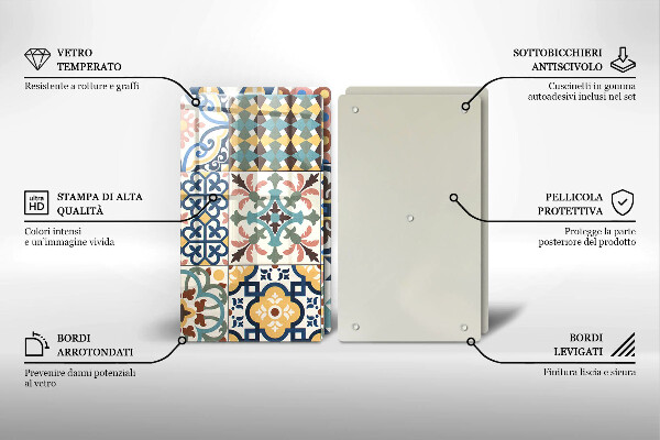 Deska do krojenia Ozdobne płytki kafelki