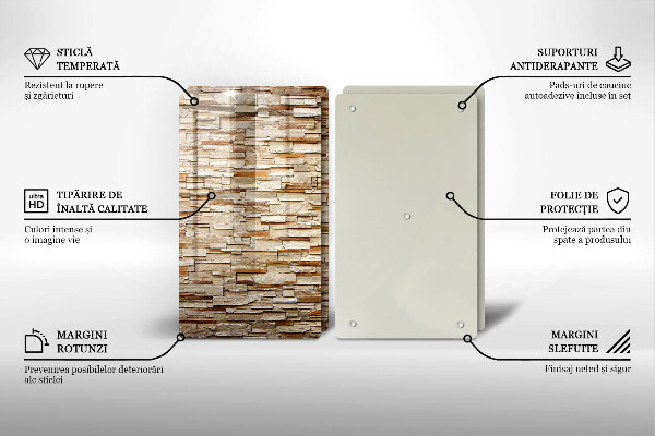 Deska do krojenia Tekstura ozdobne kamienie