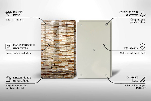Deska do krojenia Tekstura ozdobne kamienie