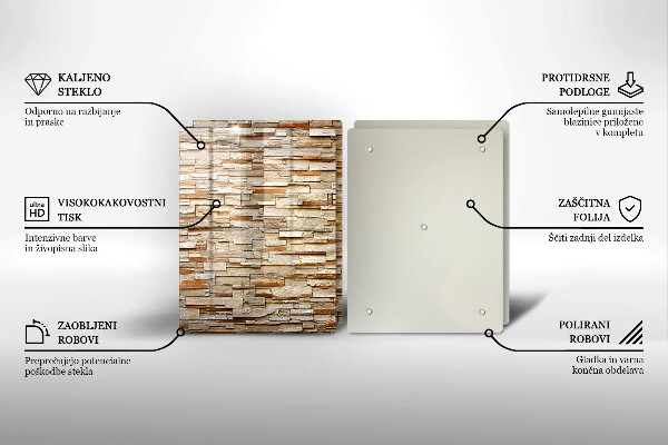 Deska do krojenia Tekstura ozdobne kamienie