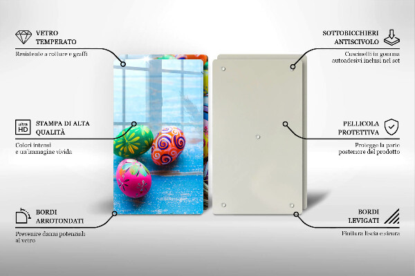 Deska do krojenia Wielkanocne jajka pisanki