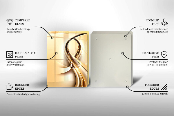 Deska do krojenia Abstrakcja dym