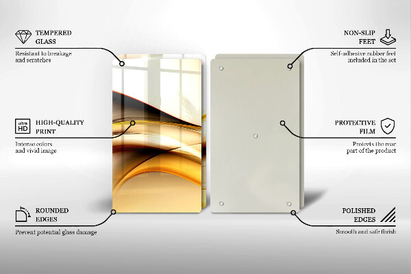 Deska do krojenia Abstrakcja dym linie