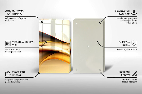 Deska do krojenia Abstrakcja dym linie