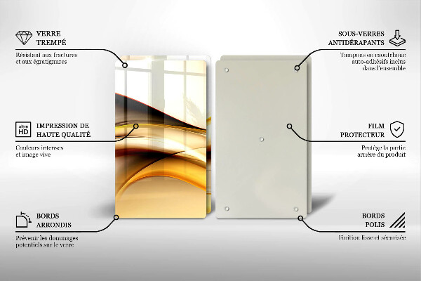 Deska do krojenia Abstrakcja dym linie