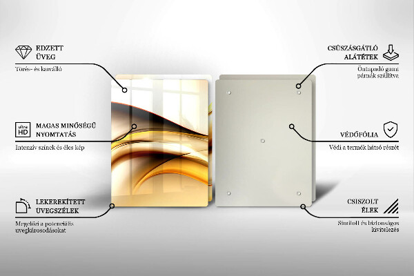 Deska do krojenia Abstrakcja dym linie