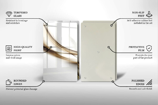 Deska do krojenia Łagodne linie abstrakcja