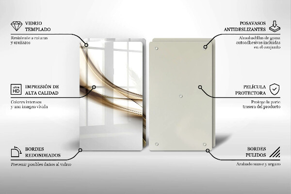 Deska do krojenia Łagodne linie abstrakcja