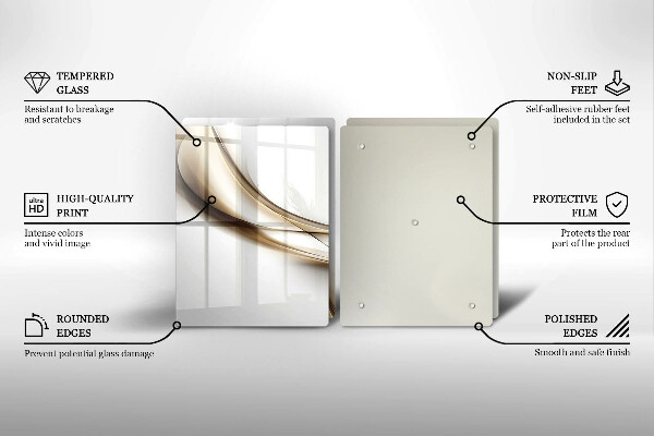 Deska do krojenia Łagodne linie abstrakcja