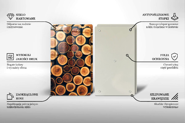 Deska do krojenia Drewniane pieńki drzew