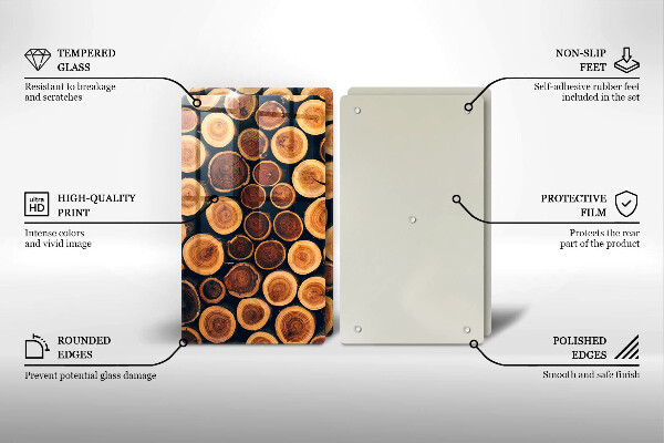 Deska do krojenia Drewniane pieńki drzew