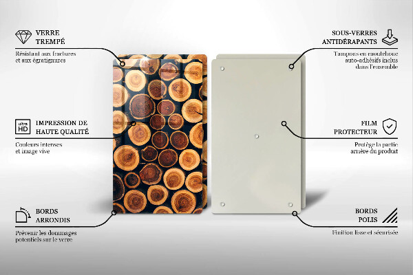 Deska do krojenia Drewniane pieńki drzew