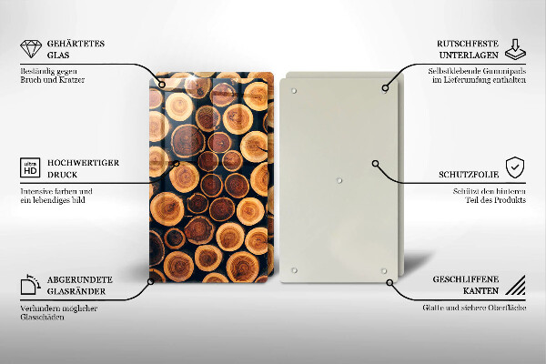 Deska do krojenia Drewniane pieńki drzew