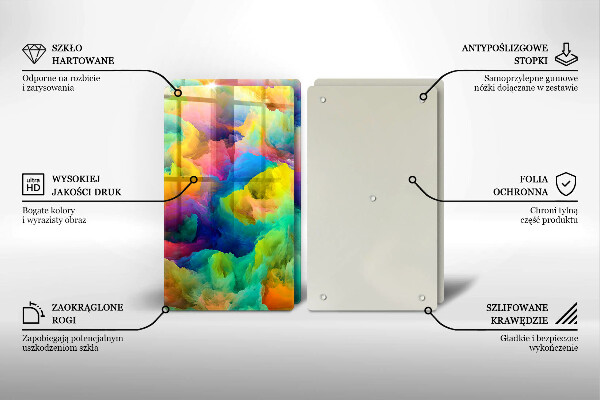 Deska do krojenia Barwna abstrakcja