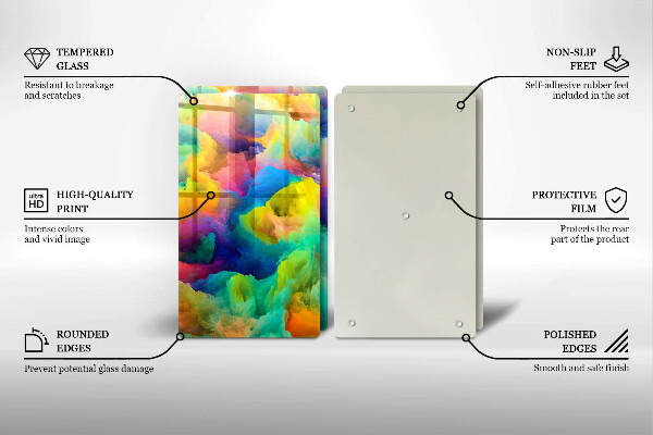 Deska do krojenia Barwna abstrakcja