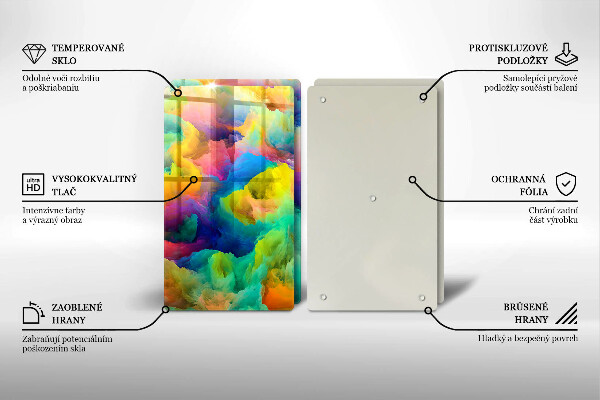 Deska do krojenia Barwna abstrakcja