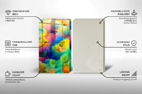 Deska do krojenia Barwna abstrakcja